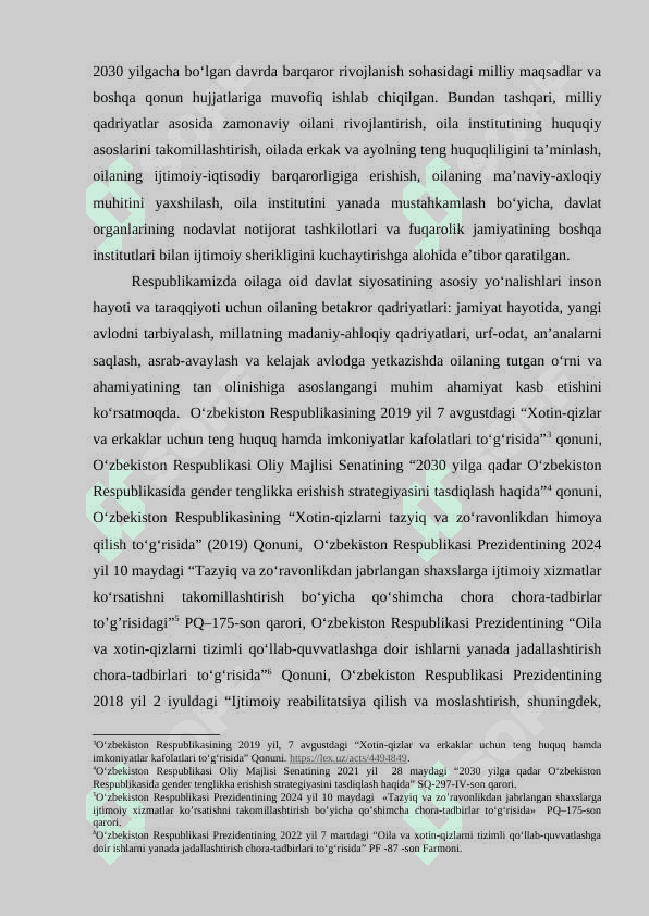 OILADA AYOLLARGA NISBATAN ZO’RAVONLIKLARNING IJTIMOIY-PSIXOLOGIK OMILLARI 4
