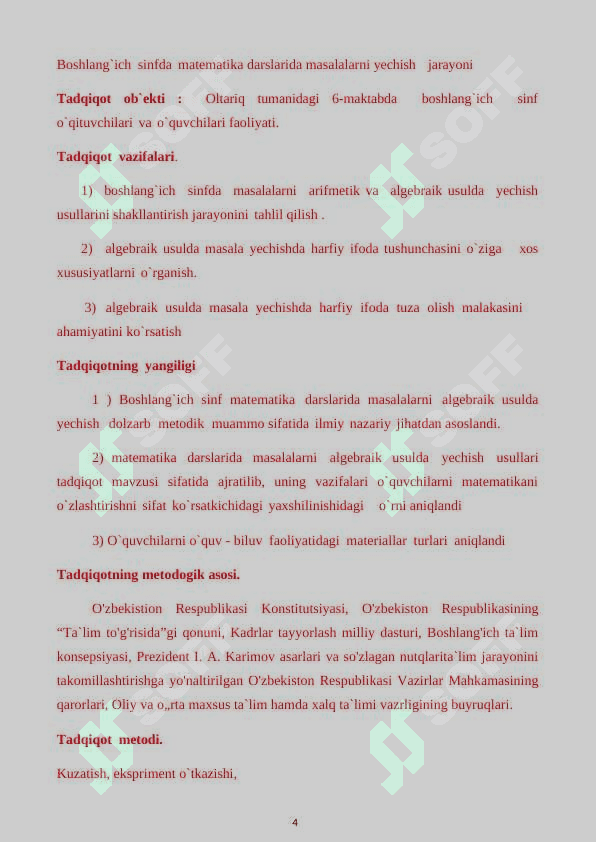 Masala yechishning algebraik usuli 4