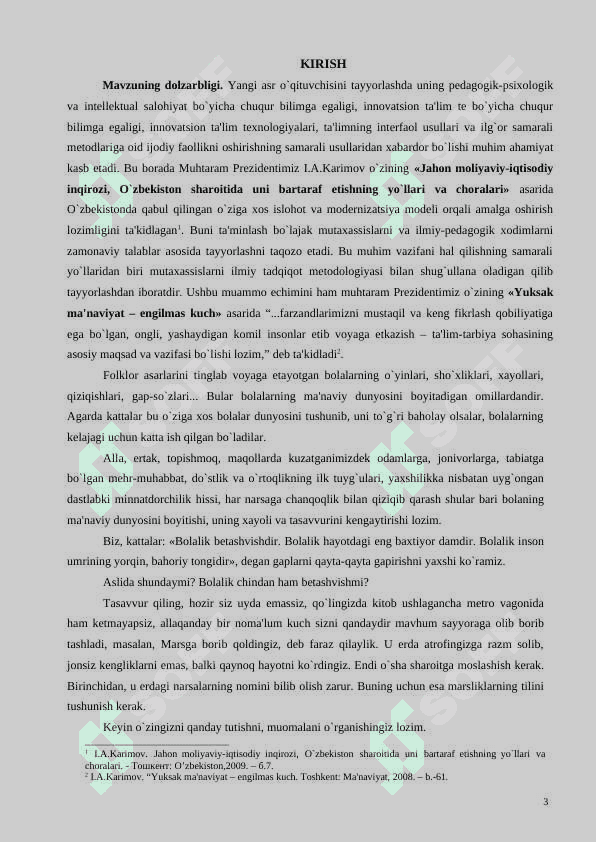 “O`zbеk xalq topishmoqlarini o`rganish orqali maktab yoshidagi kichik bolalarning aqliy tafakkuri va intеllеktual salohiyatini rivojlantirish usullari 3