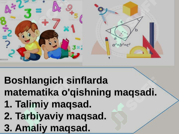 Boshlangich sinflarda matematika o'qish metodikasi 3