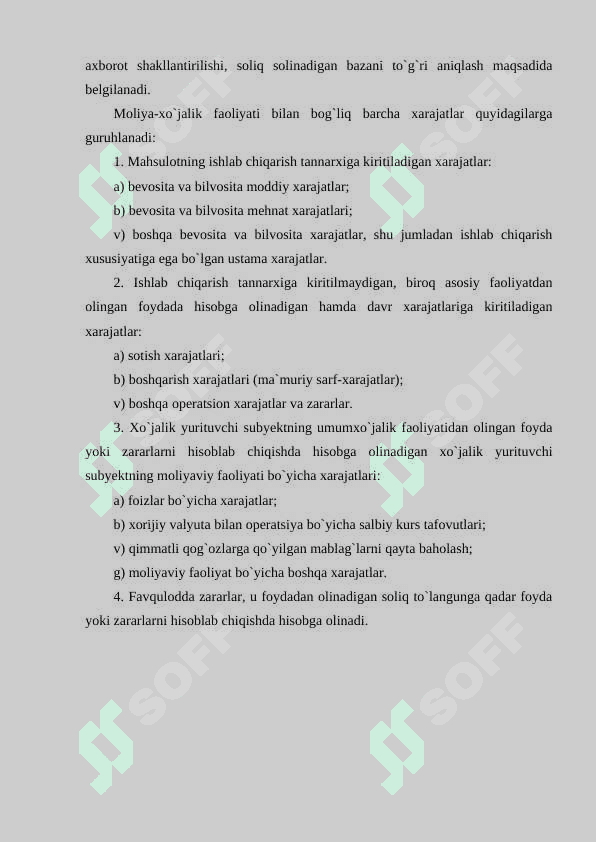 ISHLAB CHIQARISH VA DAVR HARAJATLARI TAHLILI. 3
