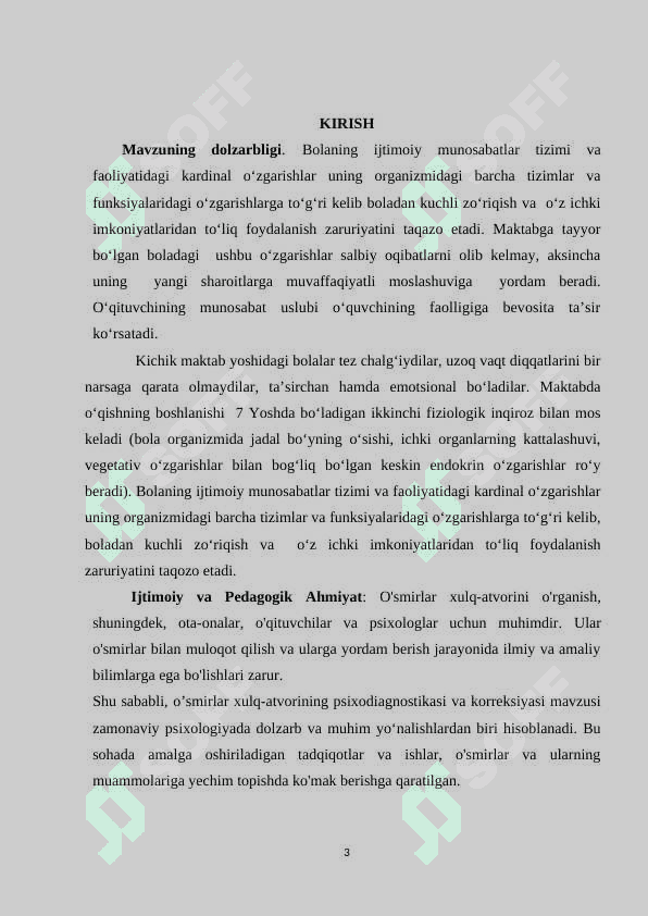 Kichik maktab yoshdagi o’quvchilarda o’qishga bo’lgan emotsional munosabat shakllanishining psixologik xususiyatlari 3
