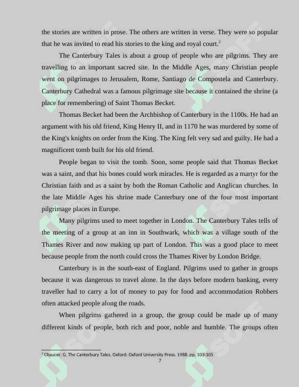 Cantenbury tales by Geoffrey Chaucer 7