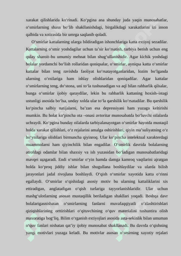 Yosh davrlarining psixologik xususiyatlari 5