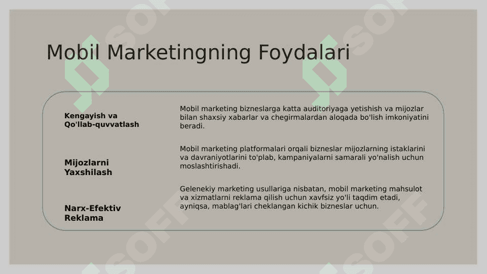 Mobil marketing va uning platformalari 3