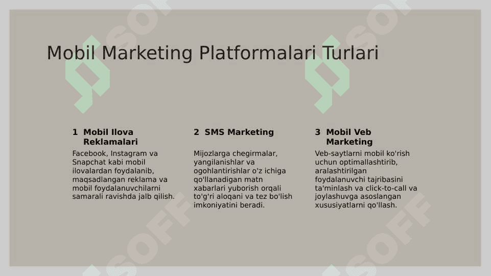 Mobil marketing va uning platformalari 4