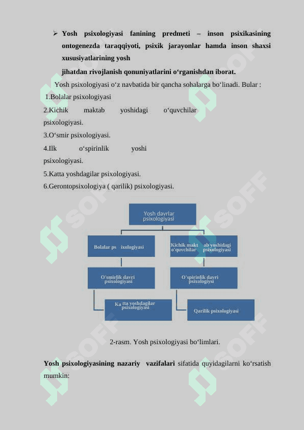 Yosh davrlari psixologiyasi va pedagogik psixologiyaning vazifalari va taqqiqot metodlari 3