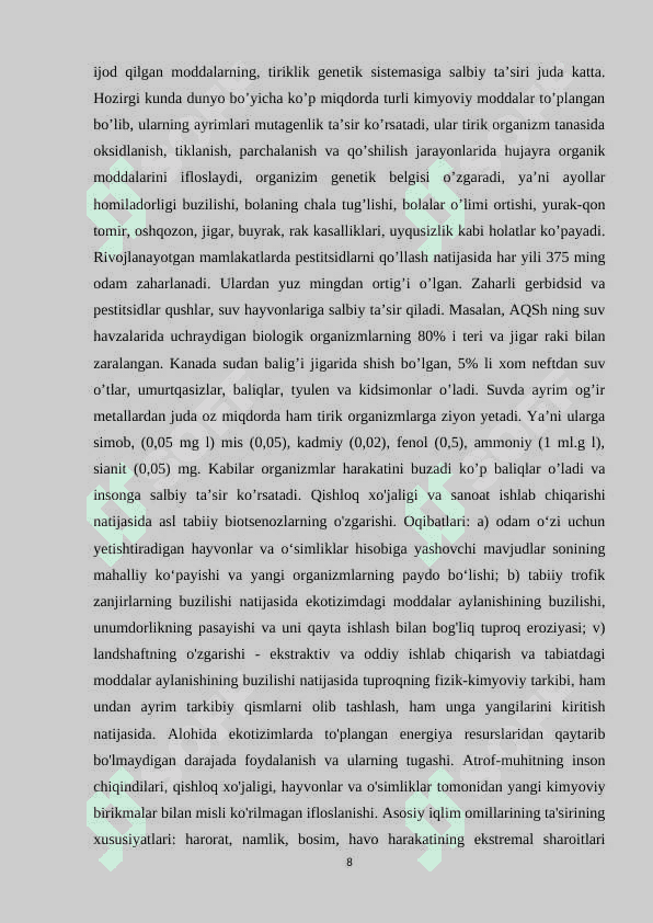 Inson va biosfera 8