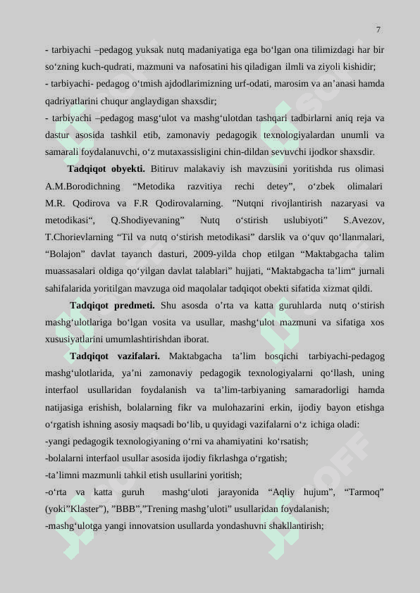 Tarbiyachi-pedagog nutq madaniyati va kommunikativ mahorati 7