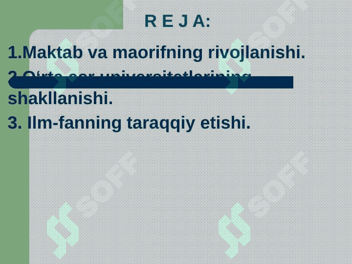XI-XV ASRLARDA G‘ARBIY YEVROPA MADANIYATI 2