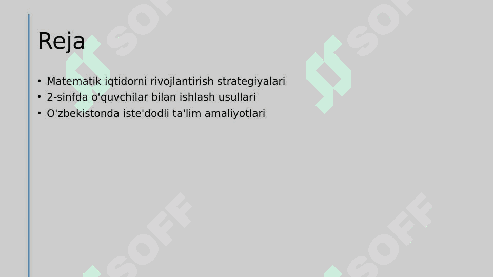 Boshlanğich sinfda  matematikadan iqtidorli õquvchilar bilan  ishlash   2-sinf  misolida 2