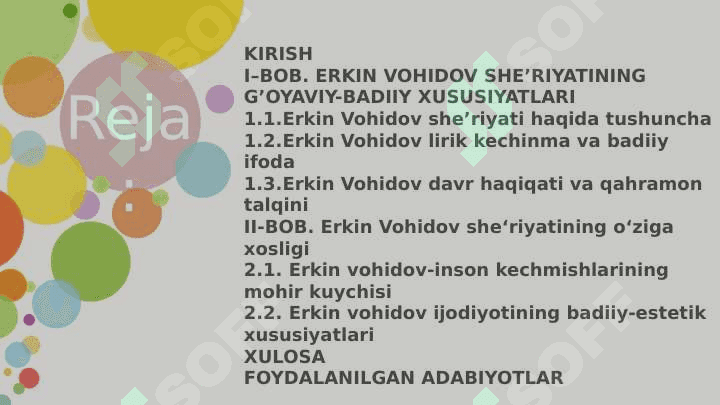 ERKIN VOHIDOV SHE’RIYATINING G’OYAVIY-BADIIY XUSUSIYATLARI 2