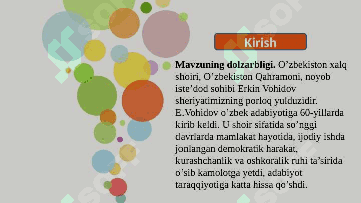 ERKIN VOHIDOV SHE’RIYATINING G’OYAVIY-BADIIY XUSUSIYATLARI 4