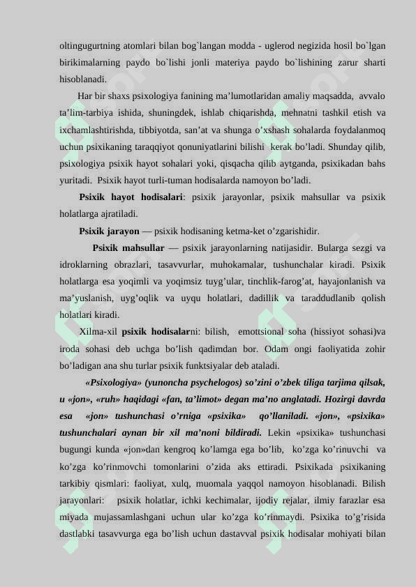 Umumiy psixologiya fani predmeti, ilmiy tadqiqot metodlari 3