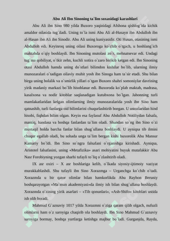 ABU ALI IBN SINONING TALIM VA TARBIYA USULLARI 3
