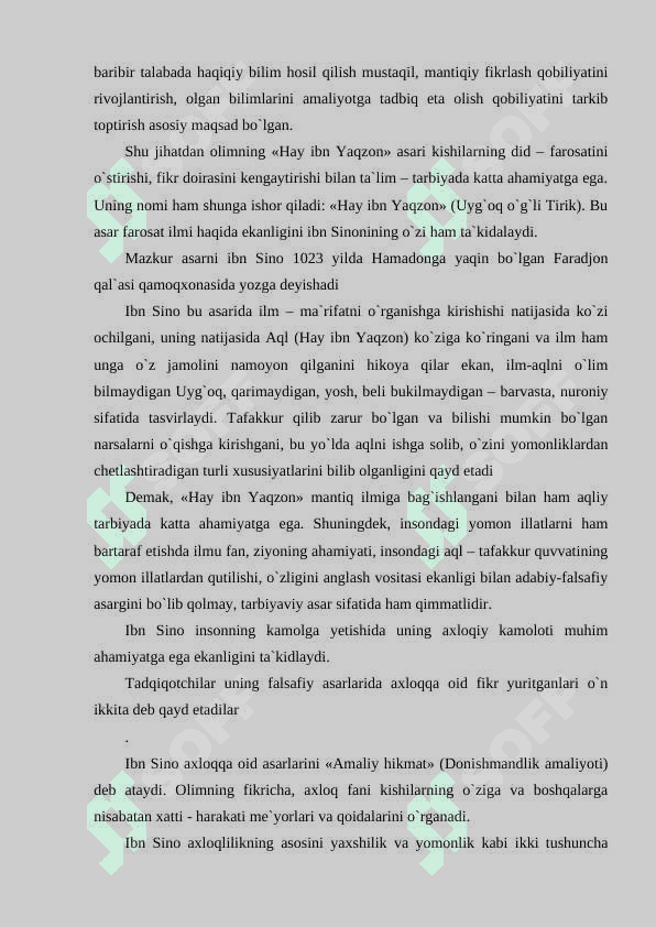 ABU ALI IBN SINONING TALIM VA TARBIYA USULLARI 7