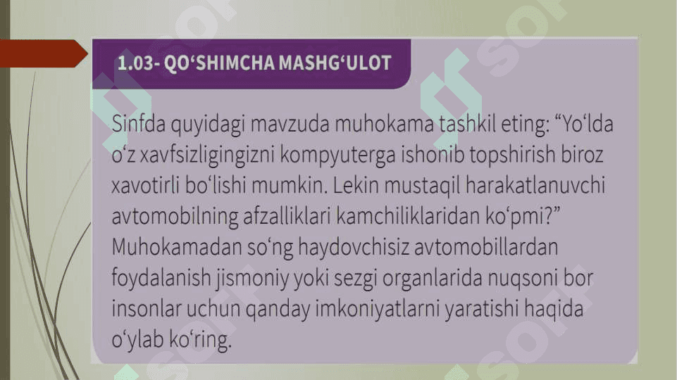 YANGI  TEXNOLOGIYALARNING  TAʼSIRI 9-sinf informatika 5
