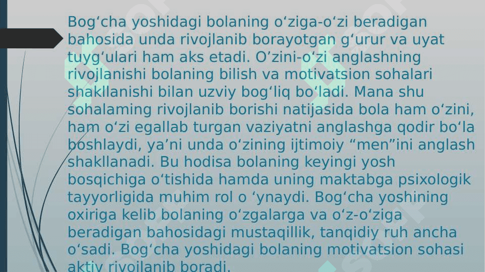 Bolaning motivatsion sohasining psixodiagnostikasi 2