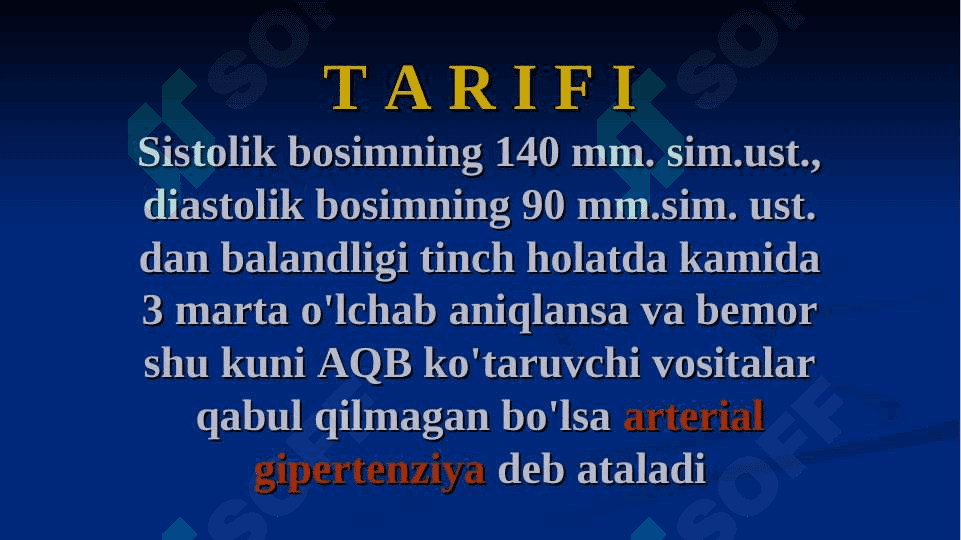 Gipertoniya kasalligi, simptomologiyasi, tekshirish usullari. 2