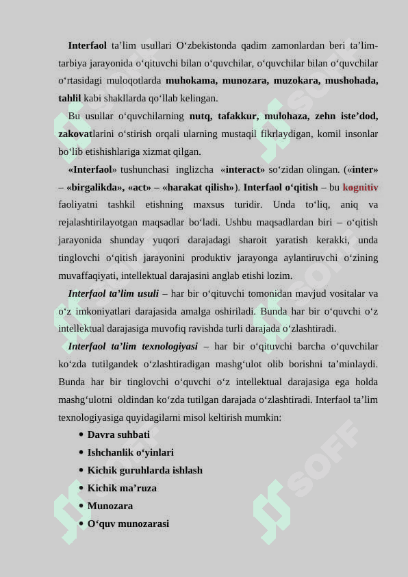 Ta’limning interfaol metodlari 2