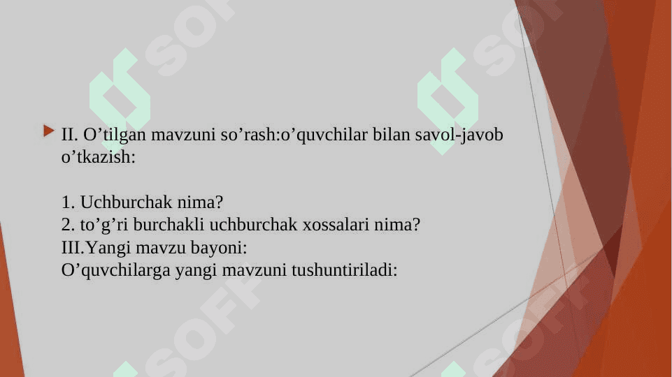 “Uchburchak, turlari , elementlari 5