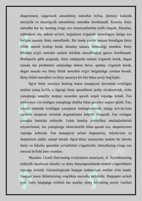 BILIM INSON MA’NAVIY KAMOLOTI OMILI 6