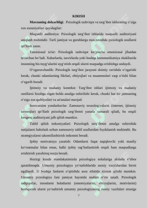 Psixologik tashviqod targ‘ibot ishlarining o‘ziga xos xususiyatlar 3