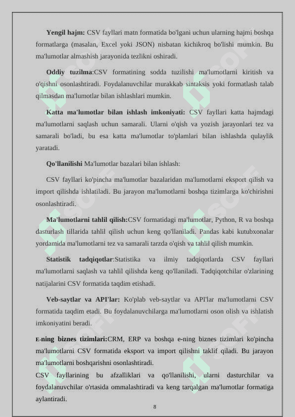 Pythonda CSV fayllari bilan ishlash 8