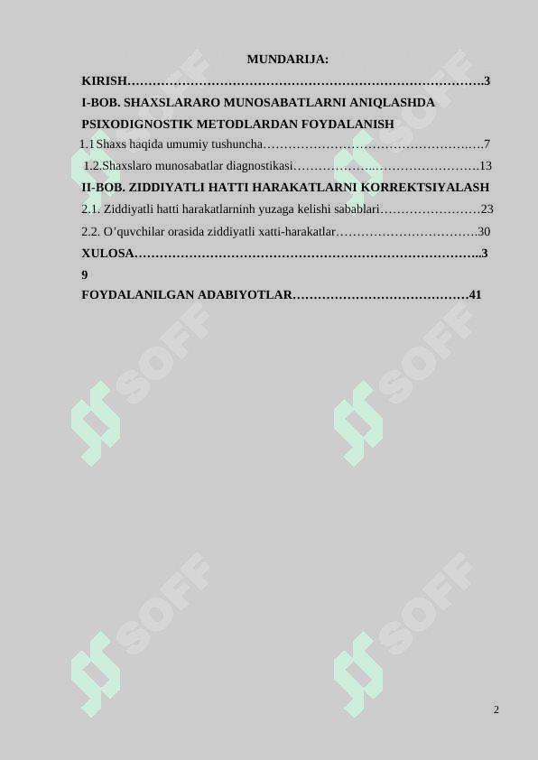 Shaxslararo munosabatlarni aniqlashda psixodignostik metodlardan foydalanish 2