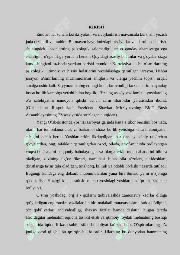Shaxsning emotsional sohasini rivojlanishiga ta’sir etuvchi omillari 3