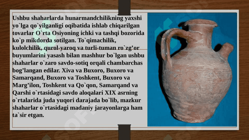 Oʻrta Osiyo xonliklarining Afgʻoniston, Eron, Xindiston, Xitoy, Turkiya bilan savdo va diplomatik munosabatlari 4