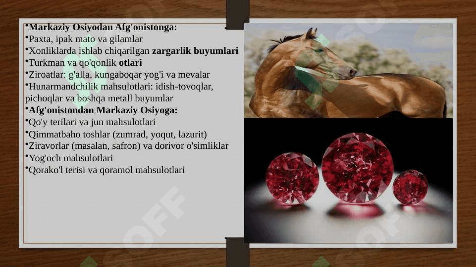 Oʻrta Osiyo xonliklarining Afgʻoniston, Eron, Xindiston, Xitoy, Turkiya bilan savdo va diplomatik munosabatlari 6