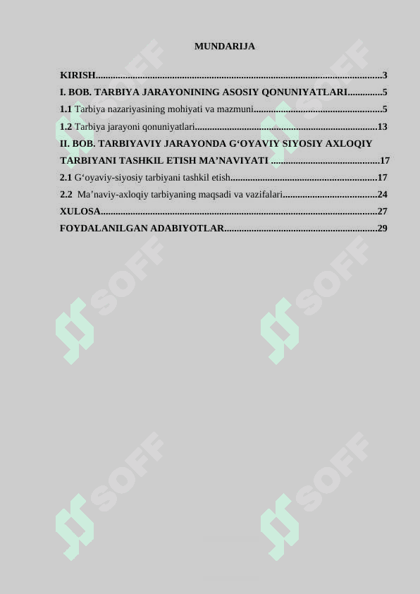 Tarbiyaviy jarayonda gʻoyaviy siyosiy axloqiy tarbiyani tashkil etish manaviyati 2