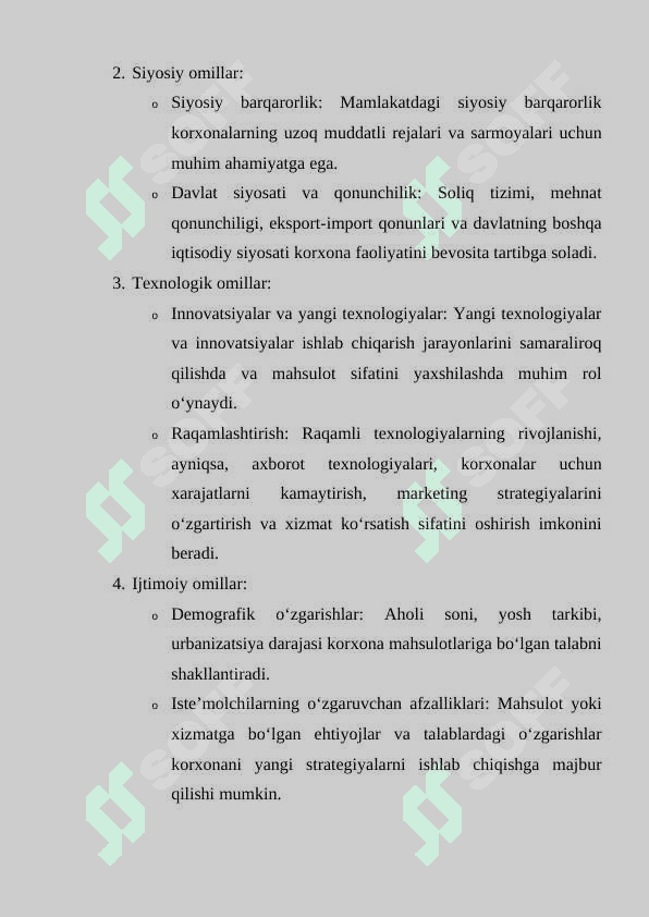 Bozor sharoitida korxona faoliyatining   samaradorligiga ta’sir etuvchi omillar. 5