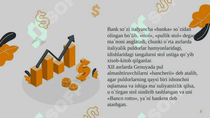 Banklar va ularning bozor iqtisodiyotidagi o’rni 2