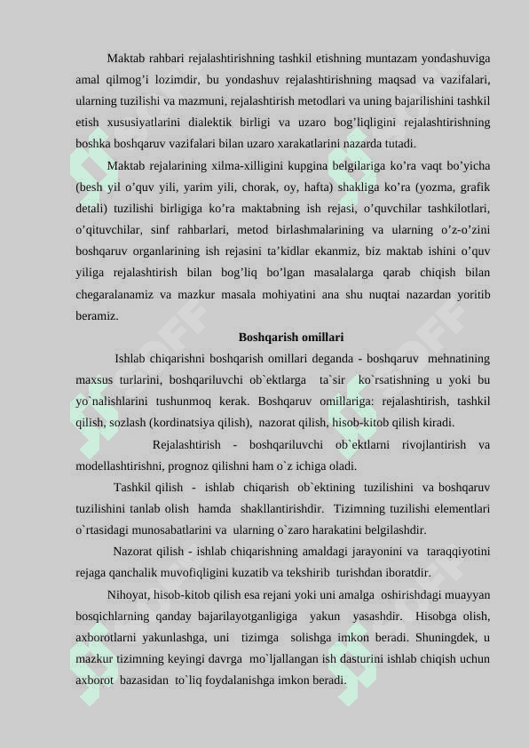 Ta’lim muasasasasi menejmenti. Korreksion pedagogika asoslari 4