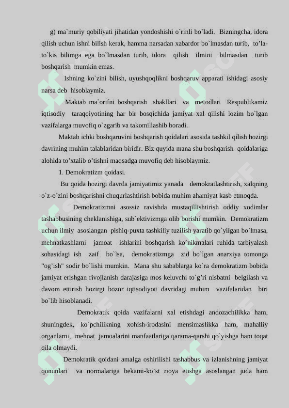 Ta’lim muasasasasi menejmenti. Korreksion pedagogika asoslari 6