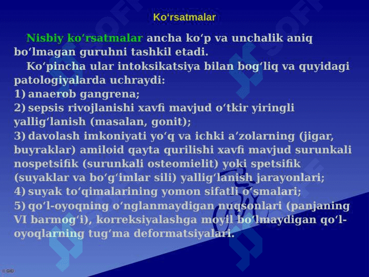AMPUTATSIYA, EKZARTIKULYATSIYA 6