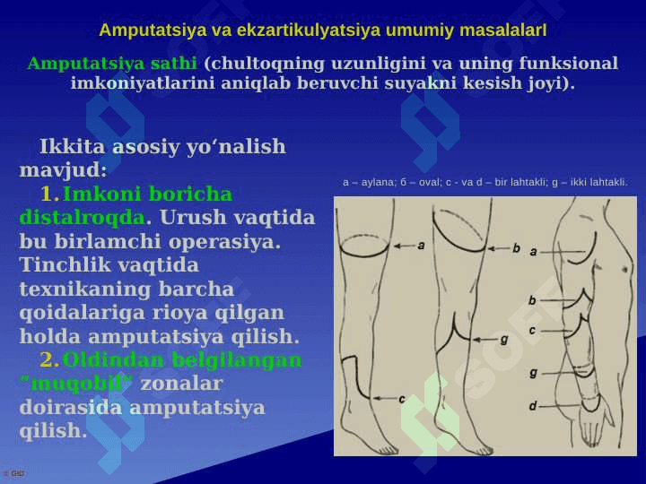 AMPUTATSIYA, EKZARTIKULYATSIYA 8