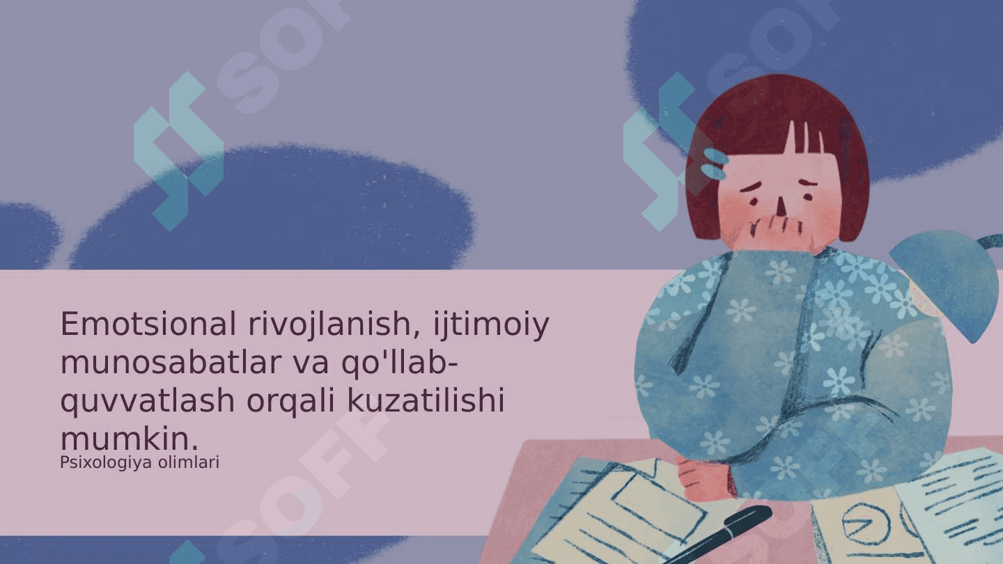 Shaxs emotsional sohasini rivojlanishga ta'sir etuvchi omillar 7