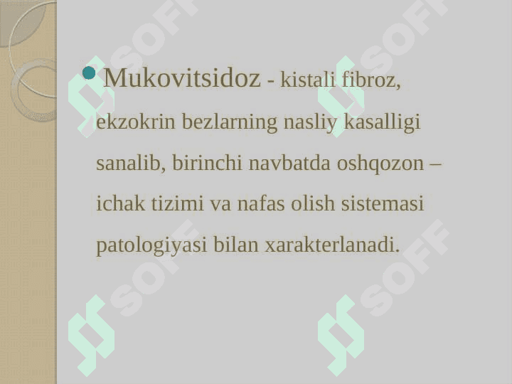 Mukovitsidoz 2