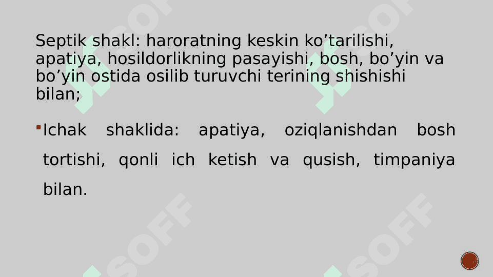 Oʻta xavfli infeksiyalar kuydirgi, brutsellyoz , oʻlat 5