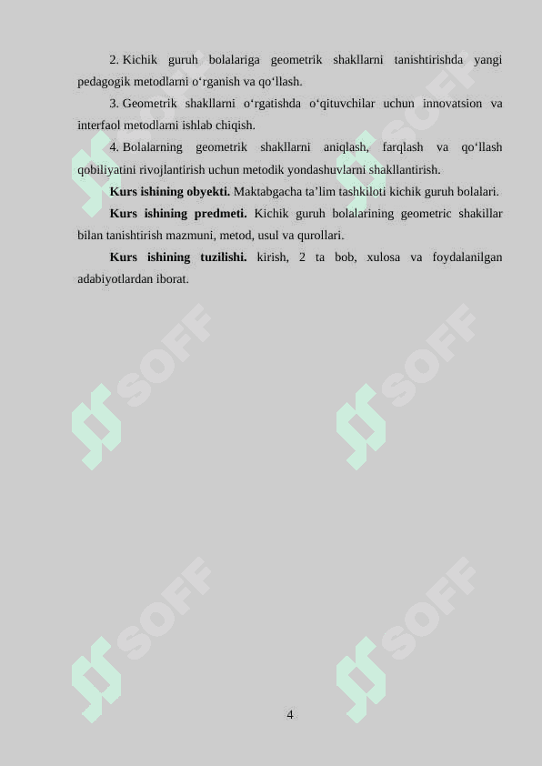 Kichik guruh bolalarida geometrik shakllar haqida tasavvurlarini  shakllantirish 4