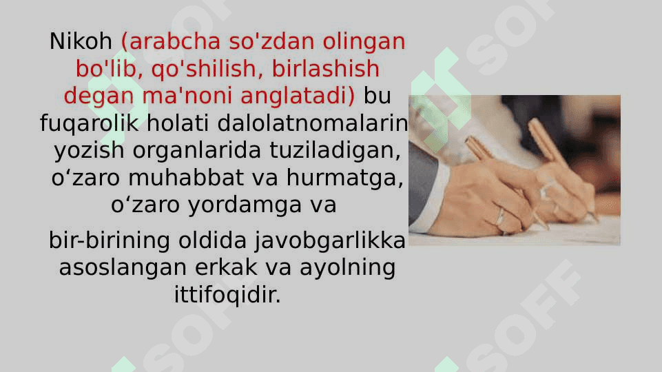 Oila huquqida nikoh munosabatlari 3