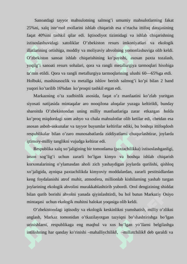 O‘zbekiston mustaqillik yo’lida.(1985-1991) 4