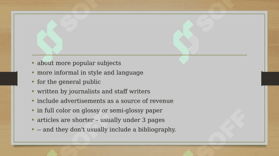 Reading magazine articles 3