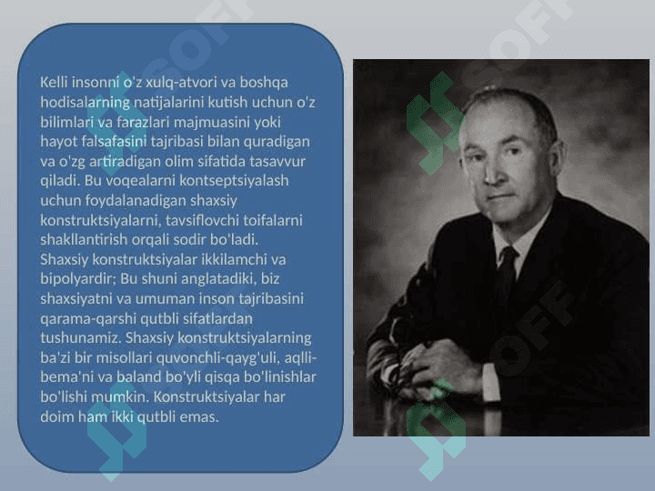 Jorj Kelli, Adler Alfred ishlari 3