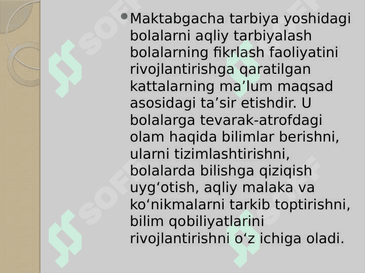 Maktabgacha ta'lim tashkilotlarida aqliy tarbiyani tashkil etish 3