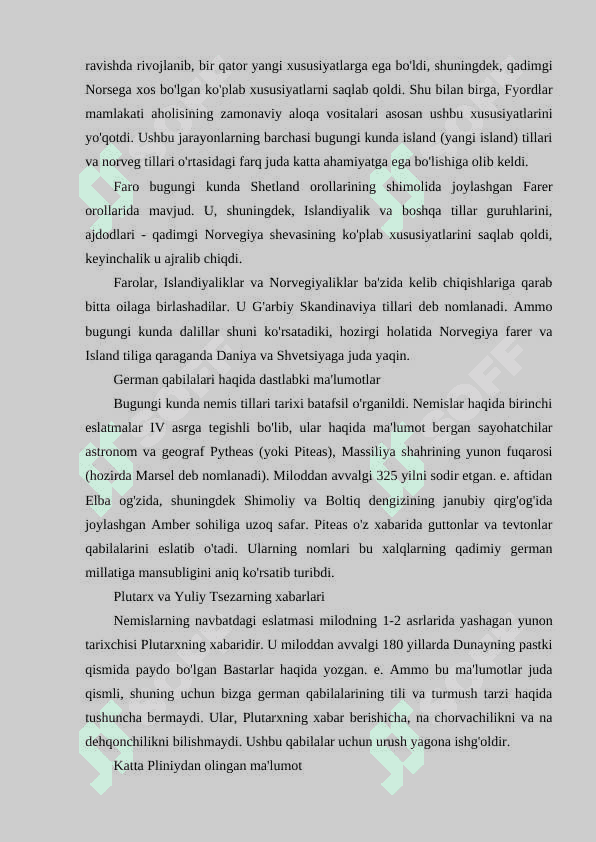 Roman-german tillari tarixiy shakllanish bosqichlari 7