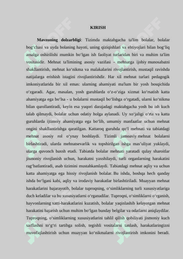 Maktabgacha ta'limda mehnat faoliyati 3
